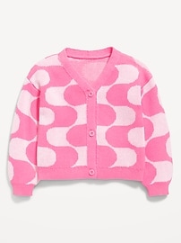 Image number 1 showing, Button-Front Cardigan Sweater for Toddler Girls