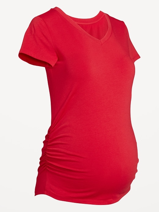 Image number 8 showing, Maternity V-Neck T-Shirt