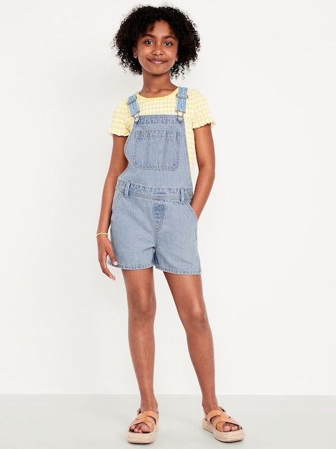 Baggy Jean Shortalls for Girls