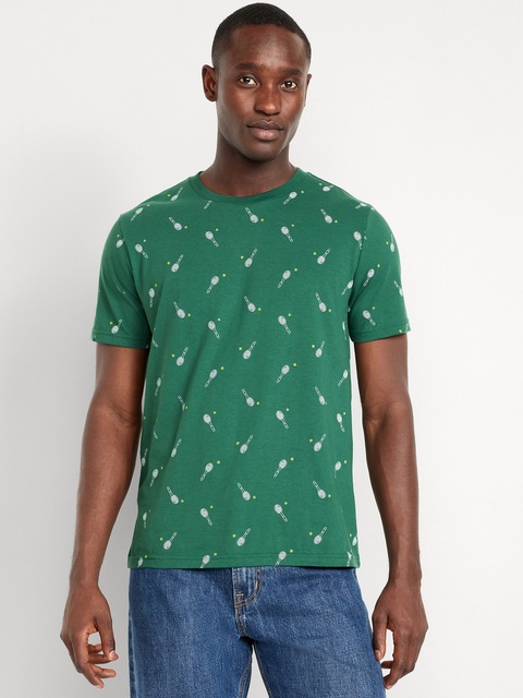 Crew-Neck T-Shirt - Blue
