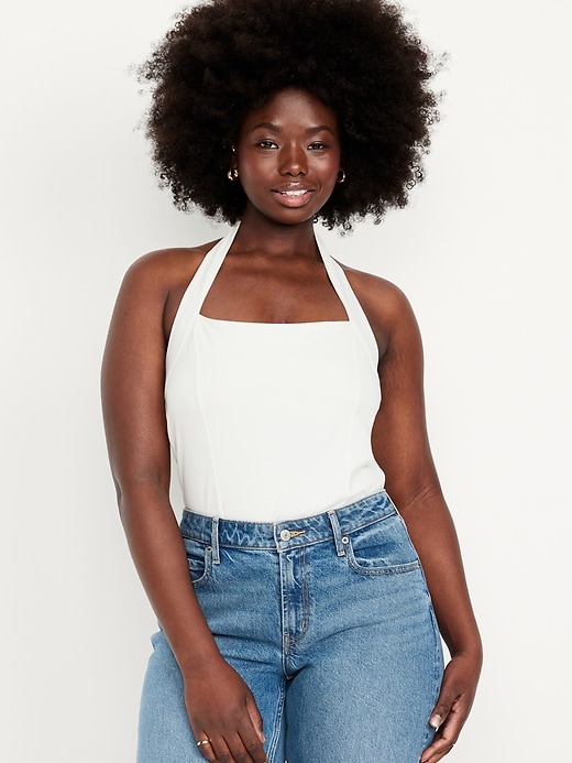 Image number 4 showing, Double-Layer Halter Top