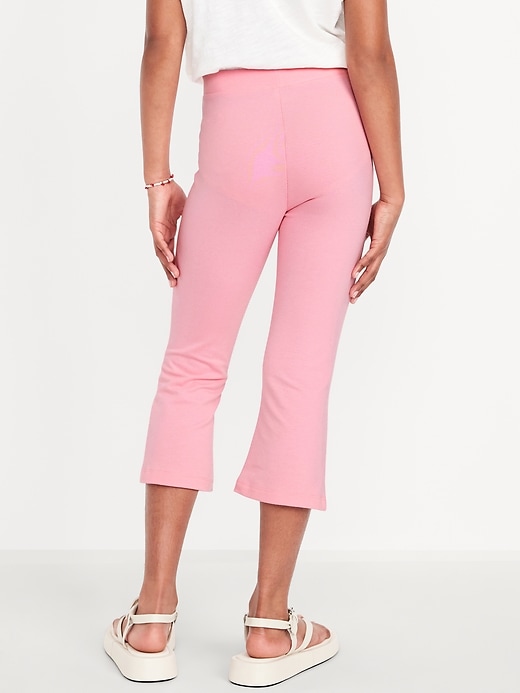 View large product image 2 of 3. High-Waisted Kick Flare Leggings for Girls