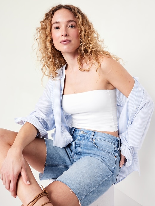 Image number 3 showing, Double-Layer Tube Top