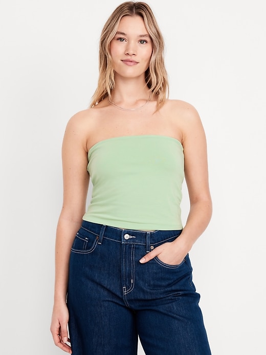 Image number 5 showing, Double-Layer Tube Top
