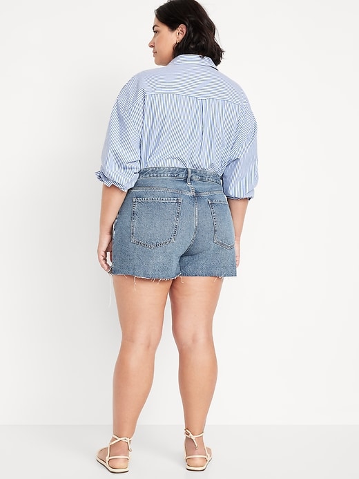 Image number 8 showing, High-Waisted Rigid OG Jean Cut-Off Shorts -- 3-inch inseam