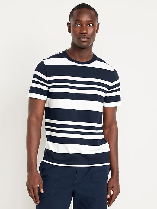 Image number 1 showing, Crew-Neck Striped T-Shirt