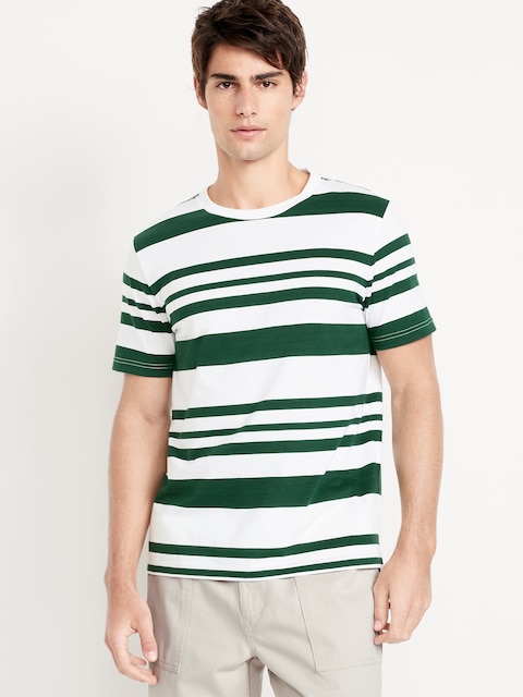 T-shirt ras du cou à rayures