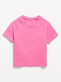 View large product image 3 of 4. Fitted Seamless Performance Top for Girls