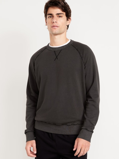 Garment-Dyed Crew-Neck Sweatshirt