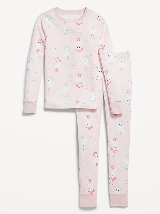 View large product image 1 of 1. Printed Snug-Fit Graphic Pajama Set for Girls