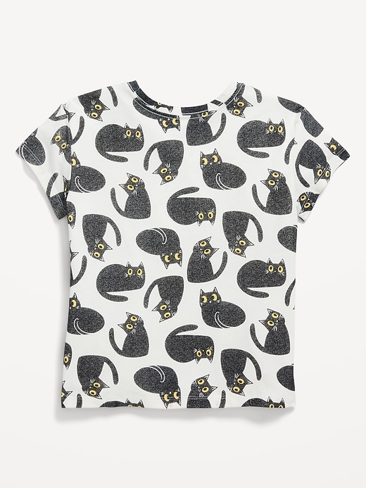 View large product image 2 of 2. Printed Softest Short-Sleeve T-Shirt for Girls