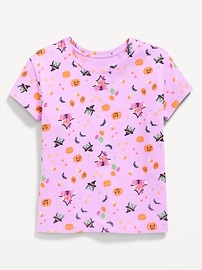 Image number 1 showing, Printed Softest Short-Sleeve T-Shirt for Girls