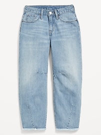 View large product image 4 of 5. Super Baggy Barrel-Leg Jeans for Girls