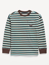 Image number 2 showing, Oversized Long-Sleeve Pocket T-Shirt for Boys
