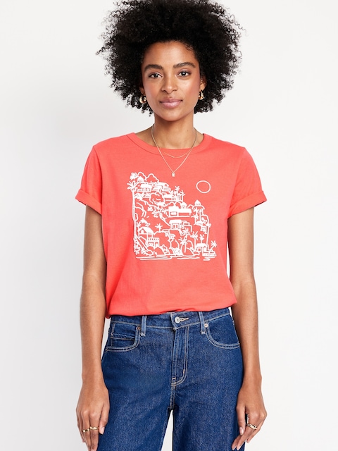 EveryWear Crew-Neck Graphic T-Shirt