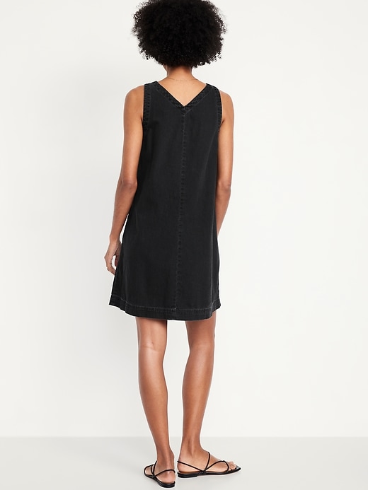 Image number 2 showing, Sleeveless Button-Front Mini Dress
