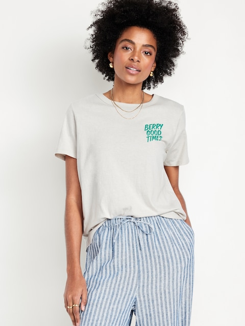 EveryWear Crew-Neck Graphic T-Shirt