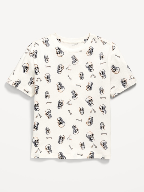 Softest Printed Crew-Neck T-Shirt for Boys - Black