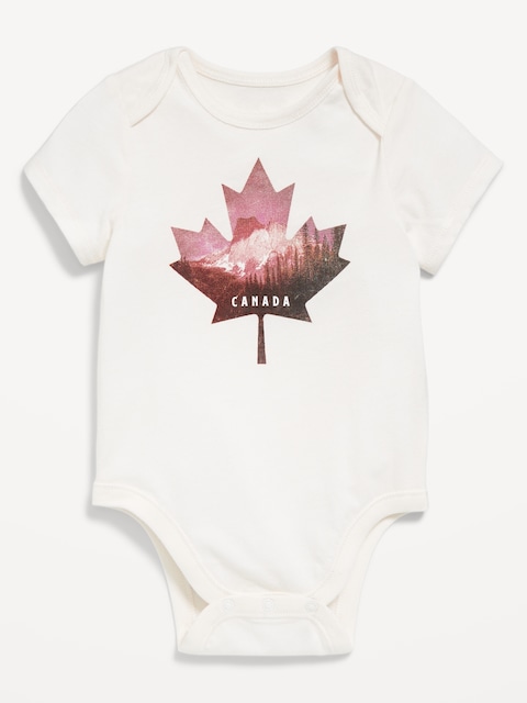 Short-Sleeve Canada Graphic Bodysuit for Baby