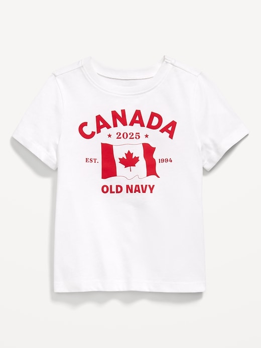 View large product image 1 of 2. Unisex Canada Logo-Graphic T-Shirt for Toddler