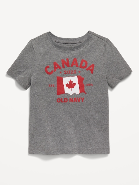 Unisex Canada Logo-Graphic T-Shirt for Toddler