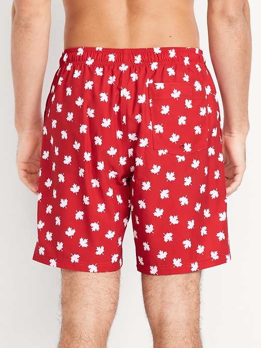 Image number 2 showing, Printed Swim Trunks -- 7-inch inseam
