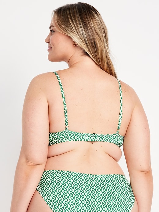 Image number 8 showing, Textured Underwire Balconette Swim Top