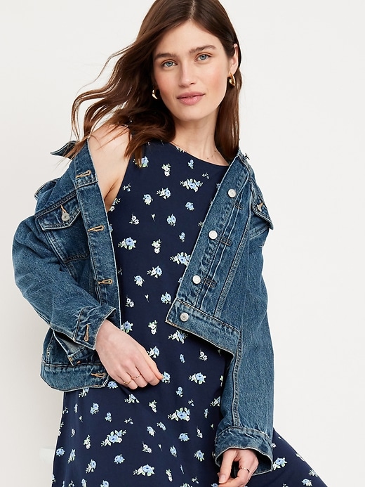 Image number 3 showing, Sleeveless Mini Swing Dress