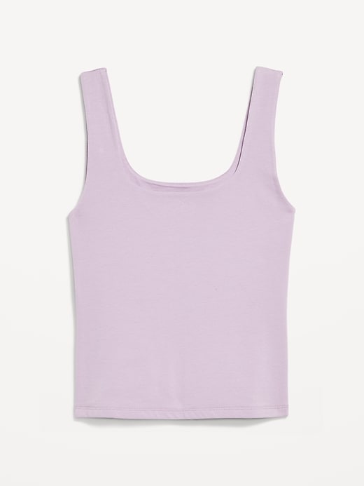 Image number 8 showing, Double-Layer Scoop-Neck Tank Top