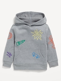 Image number 1 showing, Embroidered Pullover Hoodie for Toddler Boys
