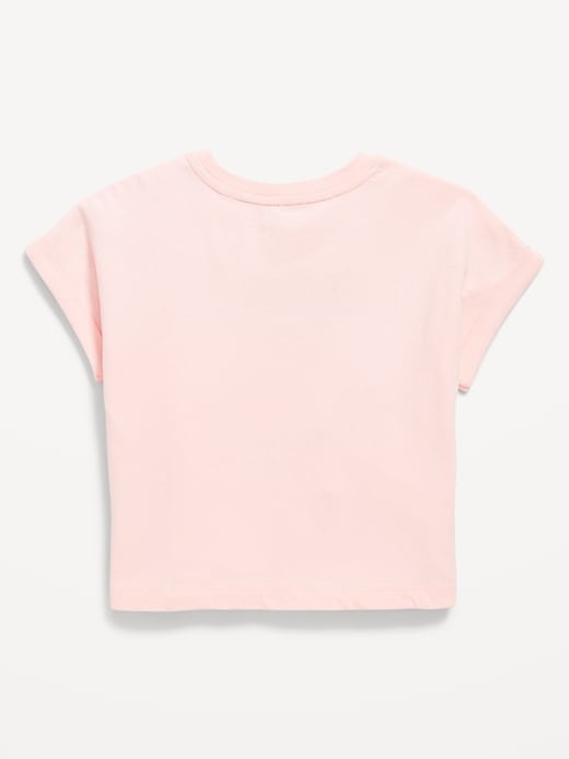View large product image 2 of 2. Short Dolman-Sleeve Graphic T-Shirt for Toddler Girls