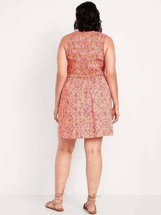 Image number 6 showing, Fit & Flare Smocked-Top Mini Dress