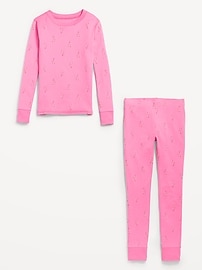 View large product image 3 of 3. Printed Snug-Fit Graphic Pajama Set for Girls