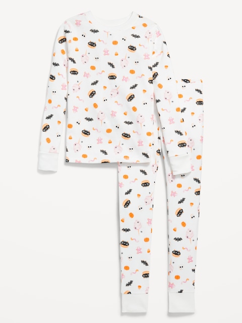 Pyjama ajusté à motif et à imprimé pour fille