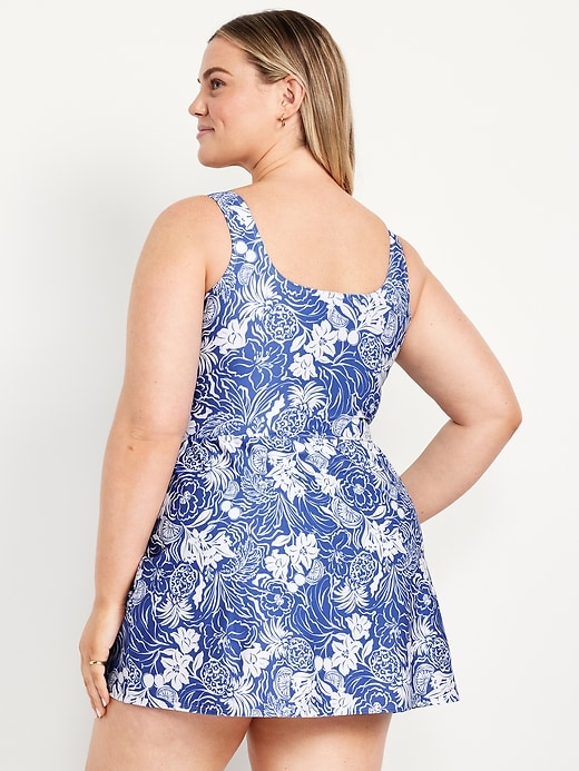 Image number 8 showing, Matte Side-Tie Swim Dress