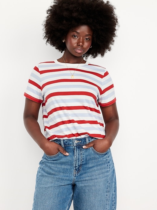 Image number 4 showing, EveryWear Crew-Neck Striped T-Shirt