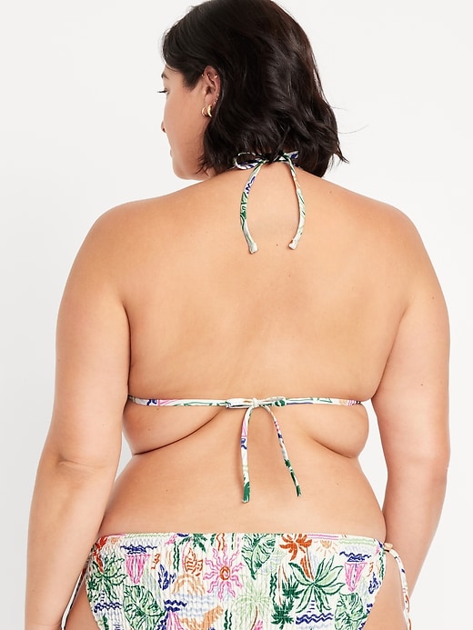 Image number 8 showing, Textured Triangle String Bikini Swim Top