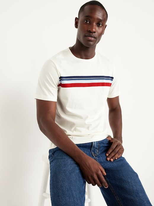 Image number 3 showing, Crew-Neck Striped T-Shirt