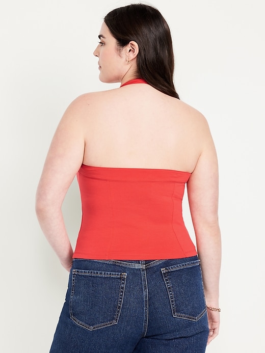 Image number 5 showing, Double-Layer Halter Top