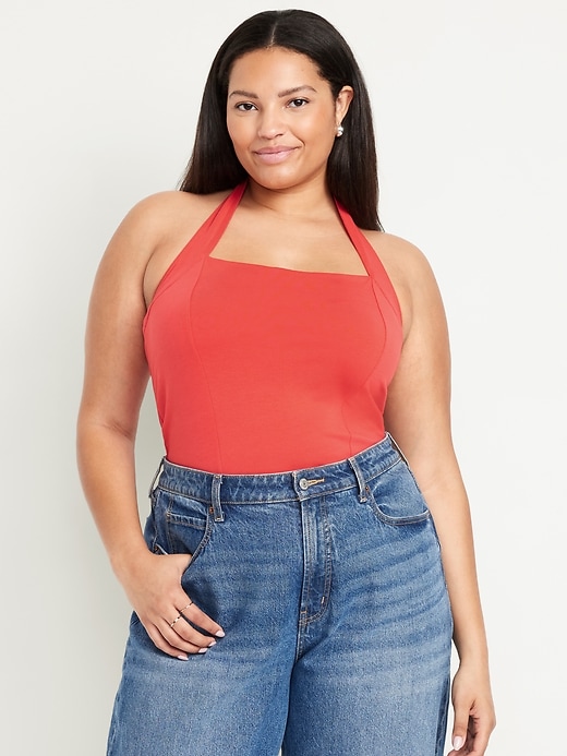 Image number 6 showing, Double-Layer Halter Top
