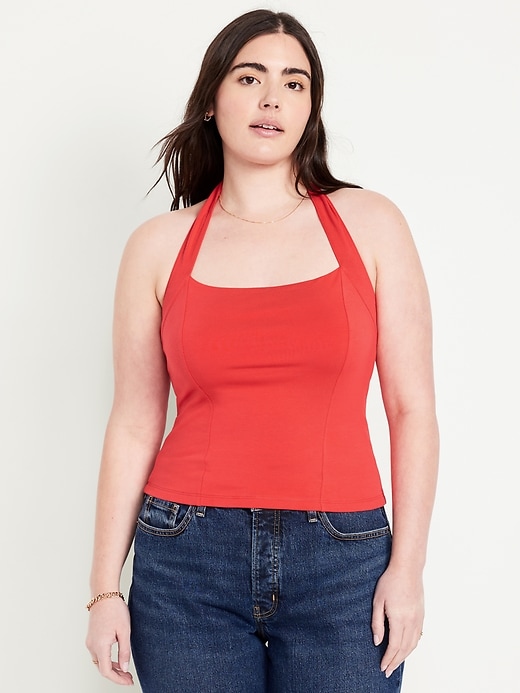 Image number 4 showing, Double-Layer Halter Top