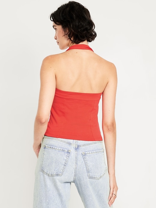 Image number 2 showing, Double-Layer Halter Top