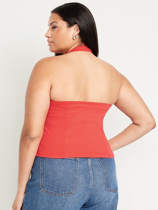 Image number 7 showing, Double-Layer Halter Top