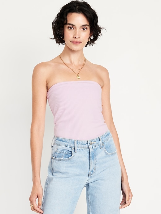 Image number 1 showing, Ribbed Tube Top