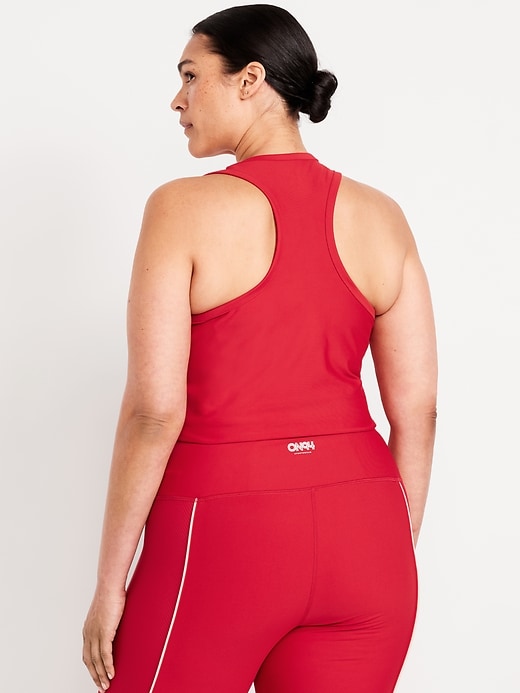 Image number 8 showing, PowerSoft Racerback Cropped Shell Tank