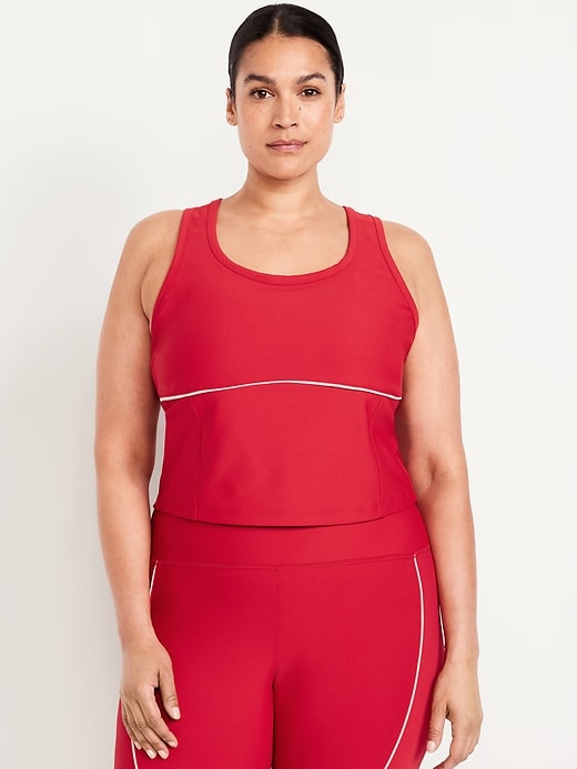 Image number 7 showing, PowerSoft Racerback Cropped Shell Tank