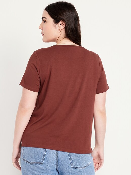 Image number 5 showing, Luxe V-Neck T-Shirt