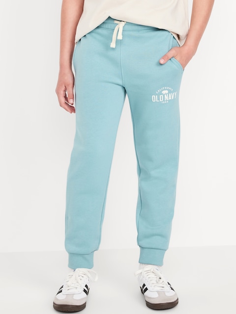 Gender-Neutral Logo-Graphic Jogger Sweatpants for Kids