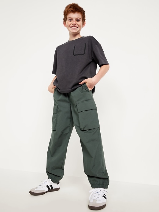 View large product image 1 of 7. Dynamic Fleece Oversized Pocket T-Shirt for Boys