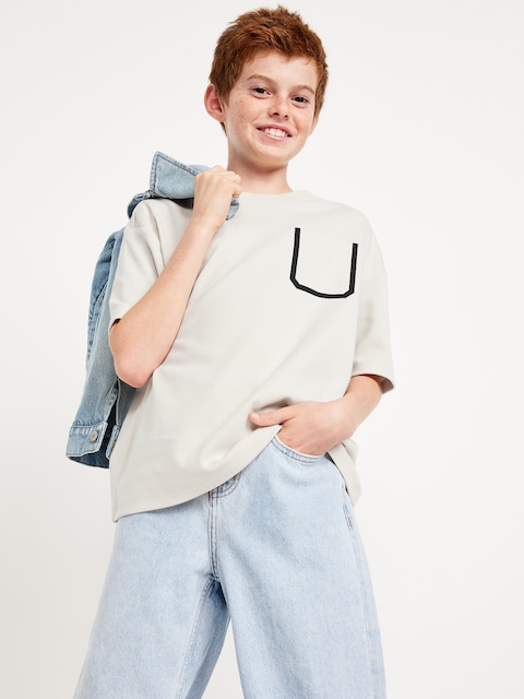 Dynamic Fleece Oversized Pocket T-Shirt for Boys